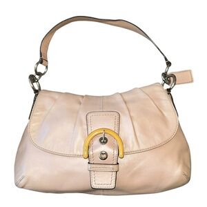 Coach Vintage Style y2k Pleated pink shimmer Soho bag F17217 RARE